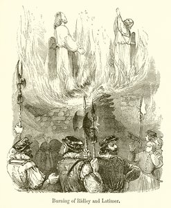 Verbrennung von Ridley und Latimer von English School