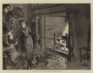 Das Verbrennen der Weihnachtsdekorationen von English School
