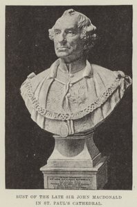 Büste des verstorbenen Sir John Macdonald in der St. Paul