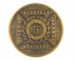 Knopf, Offizier, 5. Bengalisches Europäisches Regiment, 1858-1860 von English School