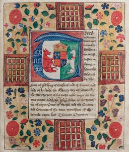 Quadripartite-Vertrag von König Heinrich VII, 20. Nov 1504 von English School