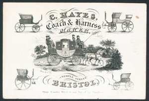 C Hayes, Kutschen- und Geschirrhersteller, Visitenkarte von English School