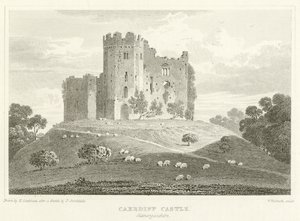 Caerdiff Castle, Glamorganshire von English School
