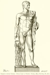 Caligula im heroischen Kostüm von English School