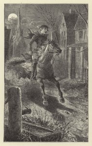 Ruf zu den Waffen - Paul Reveres Ritt, 1775 von English School