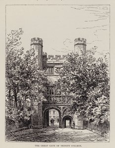 Cambridge: Das große Tor des Trinity College von English School