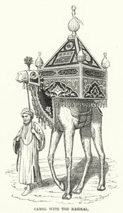 Kamel mit dem Mahmal (Gravur) von English School