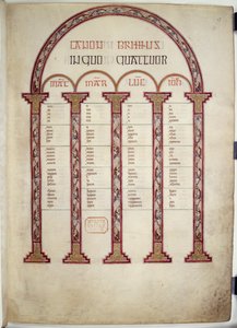 Kanontafeln, Illustration aus den 