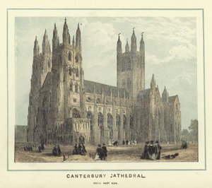 Canterbury Kathedrale, Südwestansicht von English School