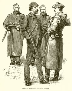 Captain Boycott und seine Eskorte