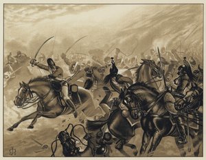 Kapitän Norman Ramsay und seine Batterie der Pferdeartillerie bei Fuentes D