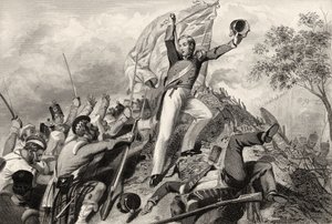 Eroberung der Kanonen durch die Highlander vor Cawnpore im Jahr 1857, aus 