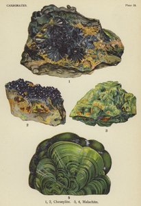 Karbonate, Chessylit, Malachit