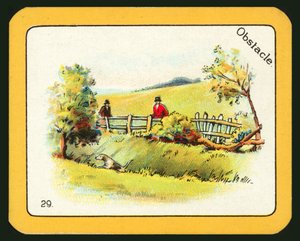 Karte aus dem Black Cat Greyhound Racing Game von English School