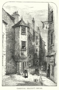 Haus von Kardinal Beaton (Stich) von English School