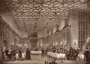 Kardinal Wolsey empfängt die französischen Botschafter im Hampton Court Palace, aus 