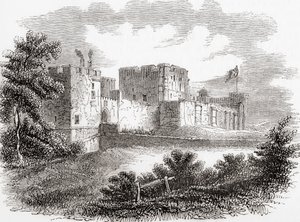 Carlisle Castle, Carlisle, Cumbria, England im 19. Jahrhundert, aus Old England: A Pictorial Museum, veröffentlicht 1847