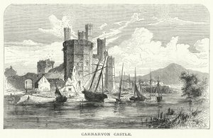 Schloss Carnarvon (Gravur) von English School