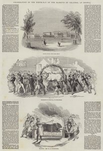 Feier des Geburtstags des Marquis von Chandos in Stowe von English School