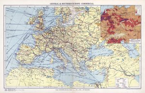 Zentral- und Südeuropa, kommerziell (Farblithographie) von English School