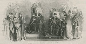 Zeremonie der Einführung des neuen Lord Mayor in sein Amt von English School