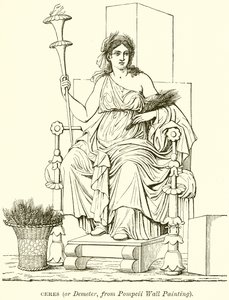 Ceres (oder Demeter, aus Pompeji-Wandmalerei)