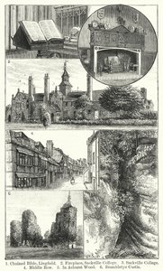 Gekettelte Bibel, Lingfield; Kamin, Sackville College; Sackville College; Middle Row; In Ashurst Wood; Brambletye Castle von English School