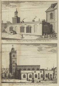 Kapelle Royal von St. Peter im Tower und Kirche St. Giles Cripplegate, London von English School