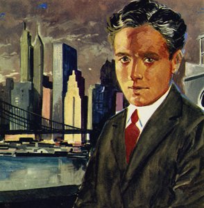 Chaplin reiste als Mitglied von Fred Karnos Musiktheatertruppe nach New York von English School