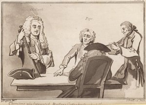 Personen, die Buttons Coffee House um das Jahr 1720 besuchten: Dr Garth, Pope von English School