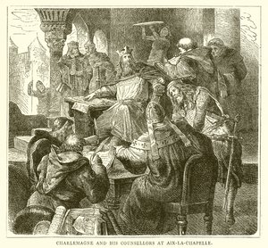 Karl der Große und seine Ratgeber in Aachen von English School