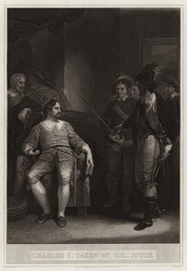 Charles I gefangen genommen von Colonel Joyce von English School