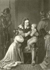 Karl I. verabschiedet sich von seinen Kindern von English School