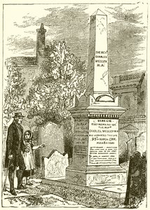 Charles Wesley, Grabstein