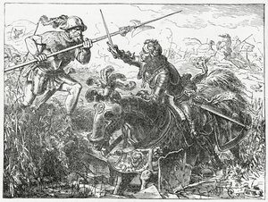 Karl der Kühne, Herzog von Burgund, in der Schlacht bei Nancy, 5. Januar 1477, 1882
