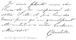 Charlotte (Ehefrau von Friedrich, König von Württemberg) von English School