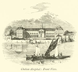 Chelsea-Krankenhaus, Vorderansicht von English School