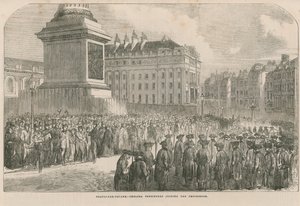 Chelsea-Pensionäre, die sich der Prozession anschließen von English School