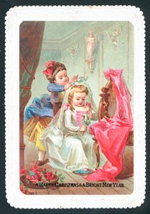 Kinder verkleiden sich, Weihnachtskarte von English School