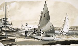 Kinder lernen segeln von English School