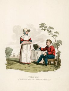 Kinder des Royal Military Asylum, Chelsea von English School