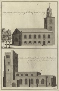 Christ Church, Surrey und die Pfarrkirche St Mary at Lambeth von English School