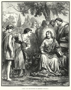 Christus und die Mutter der Kinder des Zebedäus von English School