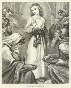 Christus im Tempel von English School