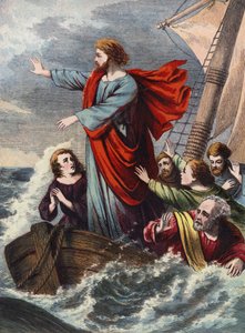 Christus stillt den Sturm von English School