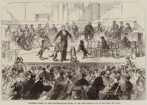 Weihnachtssoirée in den Hanover-Square Rooms der Vereinigung zur Unterstützung der Taubstummen von English School