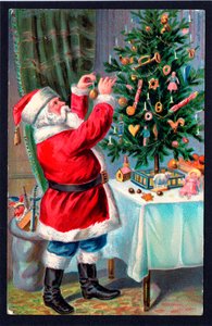 Weihnachtspostkarte, ca. 1907