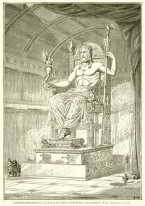 Chryselephantine Statue des Zeus Olympios, restauriert