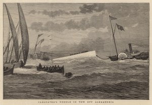 Nadel der Kleopatra im Schlepptau vor Alexandria von English School