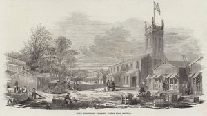 Clift-House Eisenbauwerke, nahe Bristol (Stich) von English School